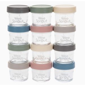WeeSprout 4oz Glass Jars